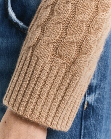  GANT Kadın Kahverengi Regular Fit Triko