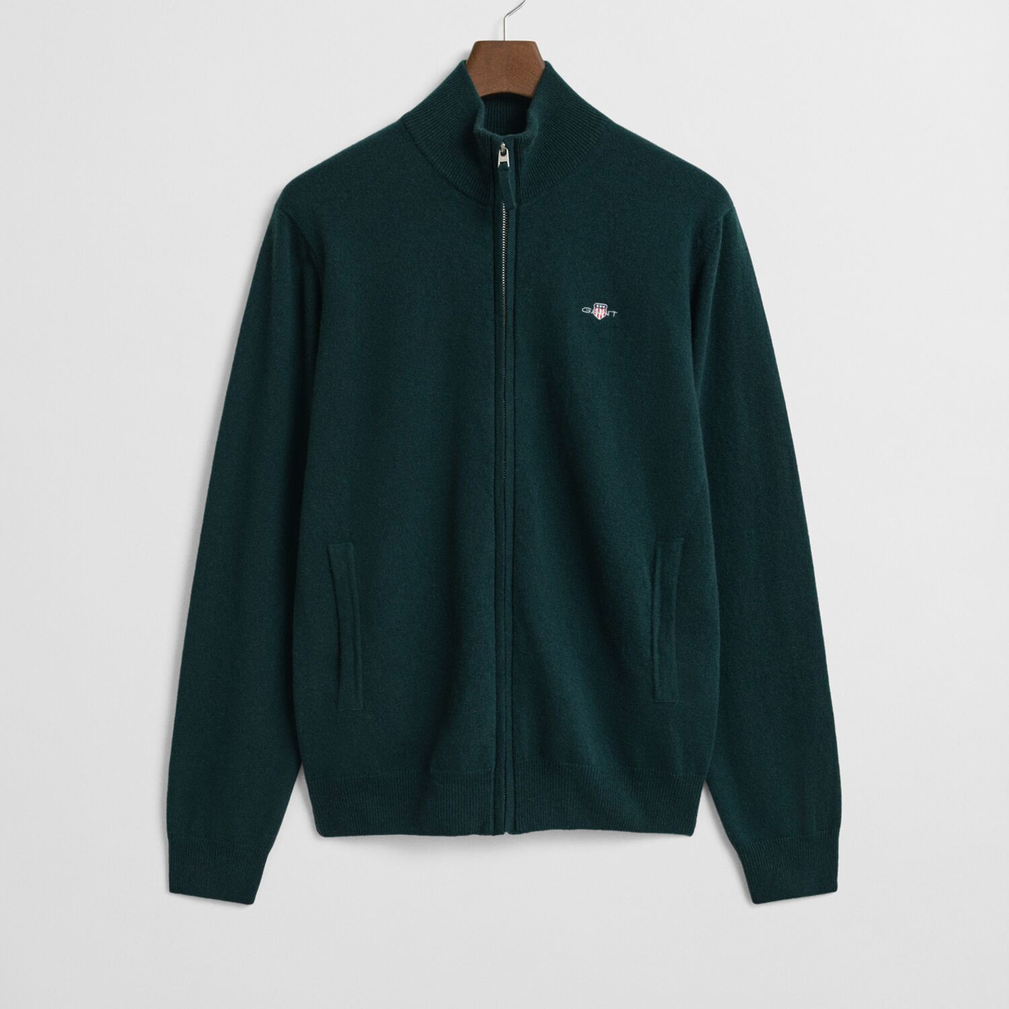 GANT Erkek Yeşil Regular Fit  Yün Hırka