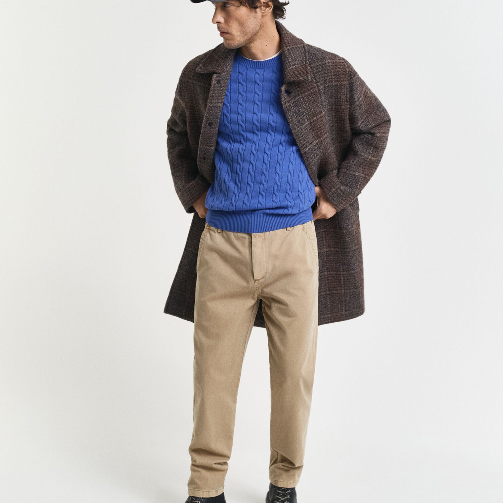 GANT Erkek Mavi Regular Fit Triko