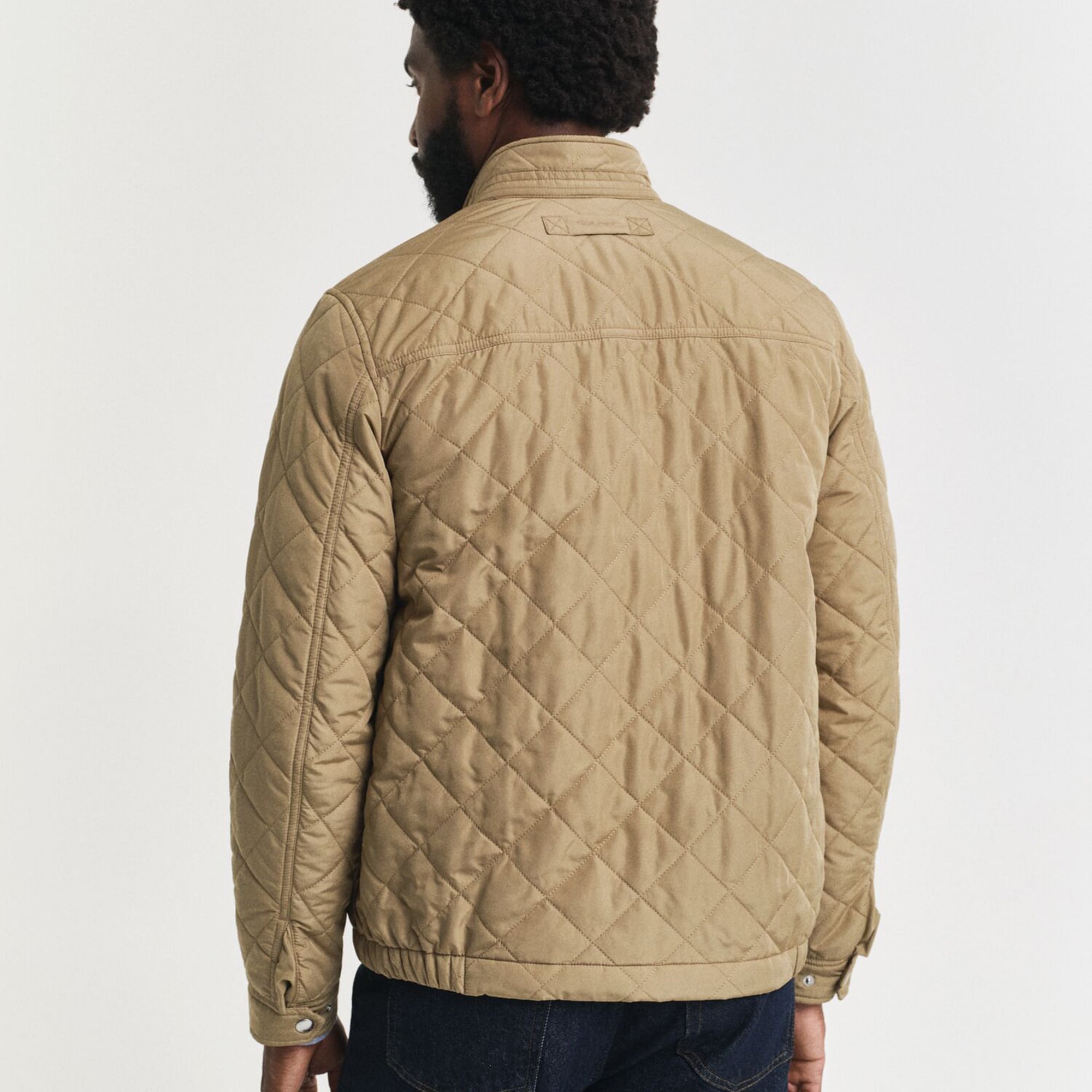 GANT Erkek Bej Regular Fit Fermuarlı Mont