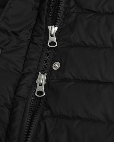  GANT Kadın Siyah Regular Fit Fermuarlı Mont