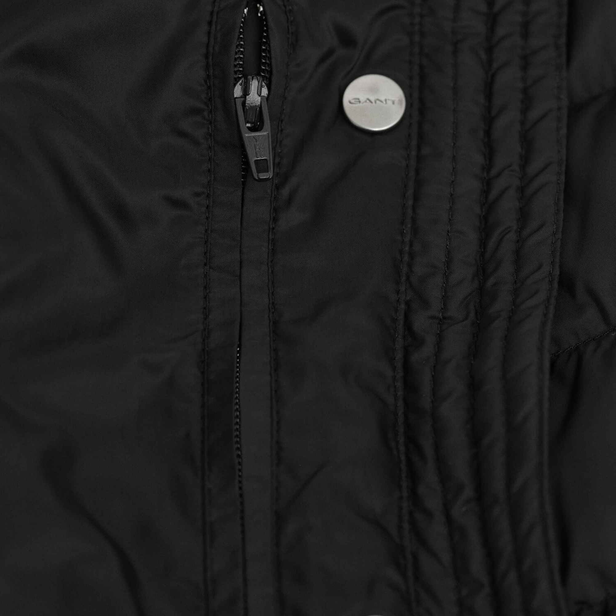 GANT Kadın Siyah Regular Fit Fermuarlı Mont