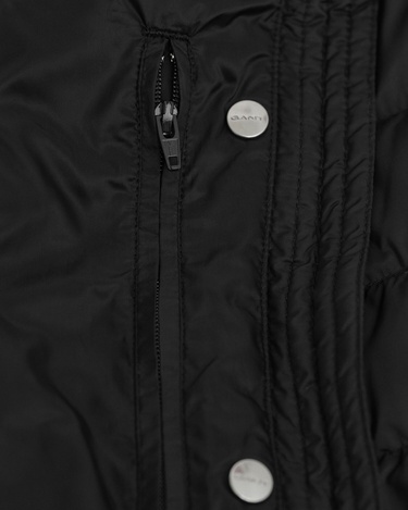  GANT Kadın Siyah Regular Fit Fermuarlı Mont