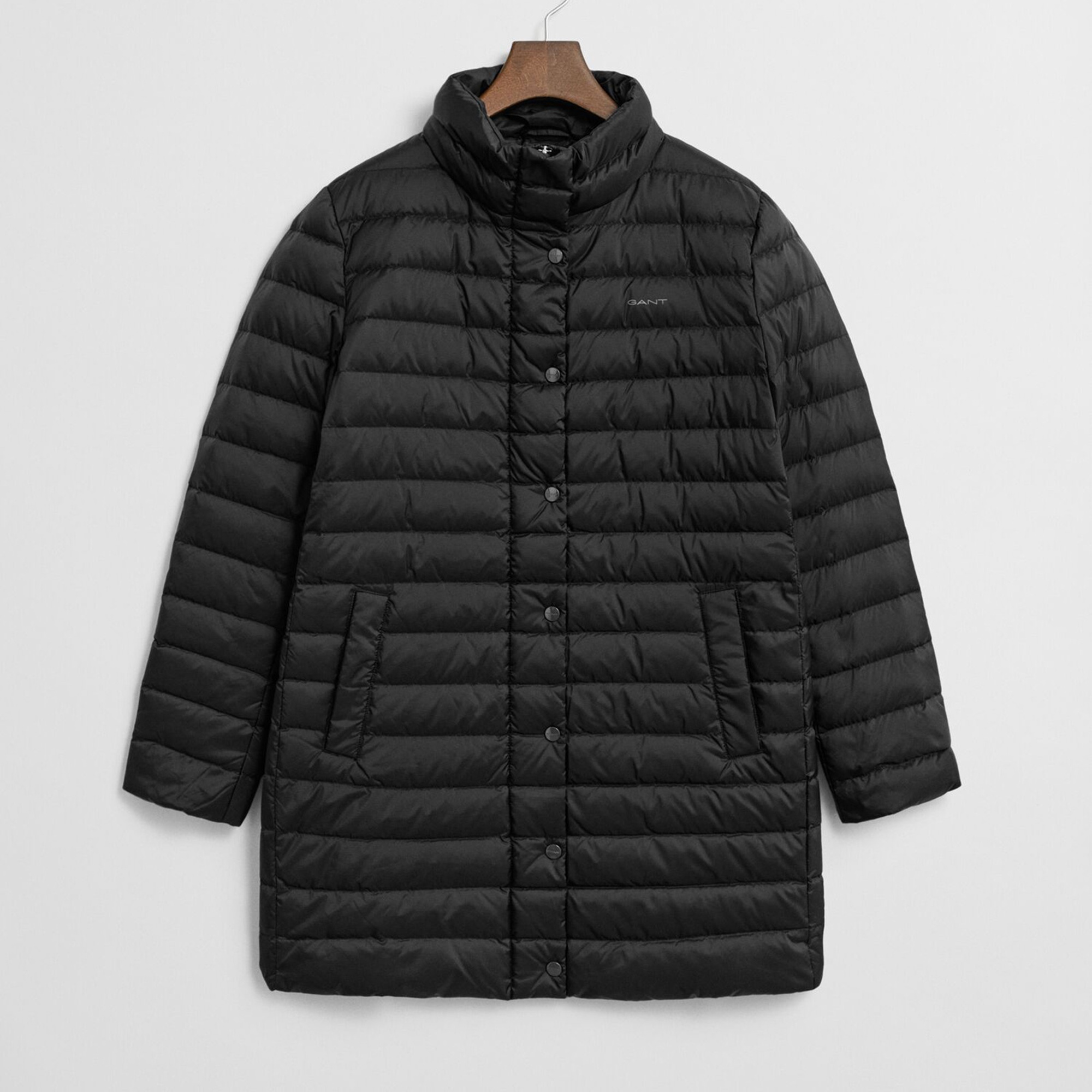 GANT Kadın Siyah Regular Fit Fermuarlı Mont