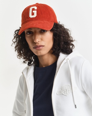  GANT Kadın Beyaz Regular Fit Kapüşonlu Fermuarlıı Sweatshirt