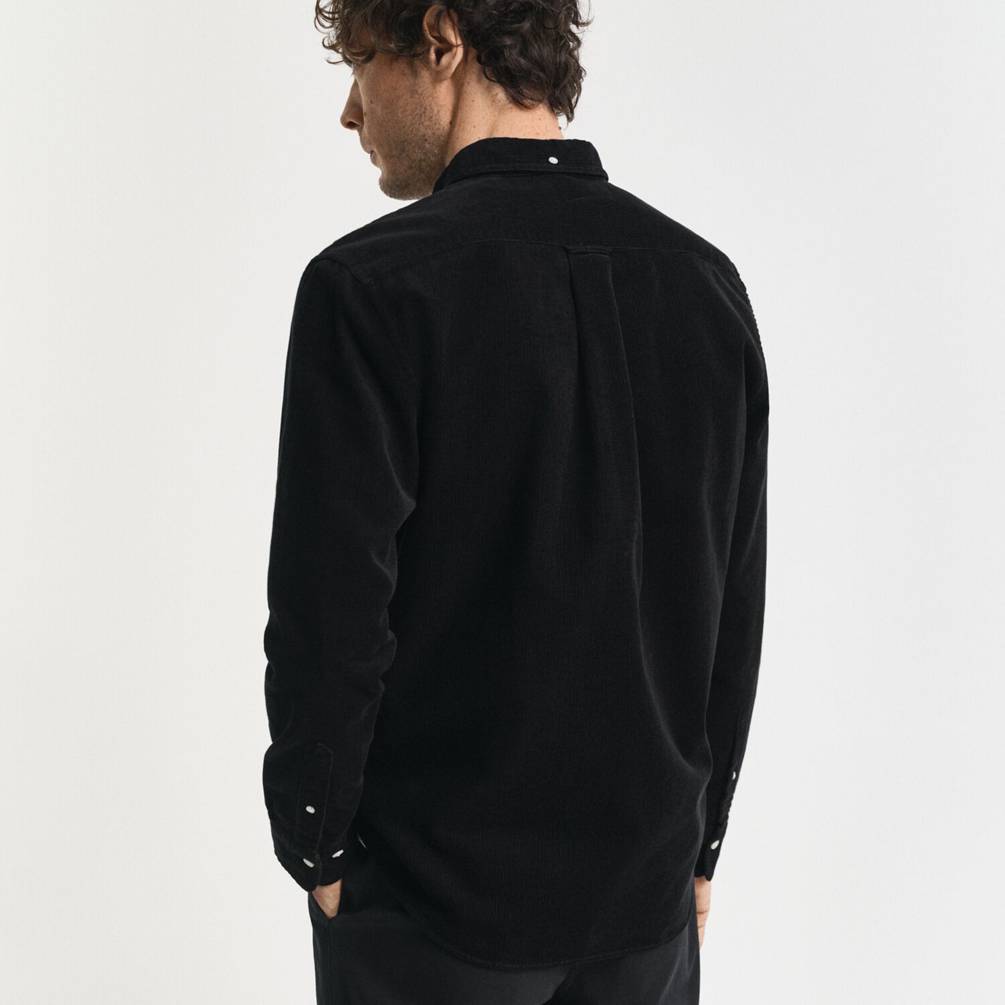 GANT Erkek Siyah Regular Fit Düğmeli Gömlek