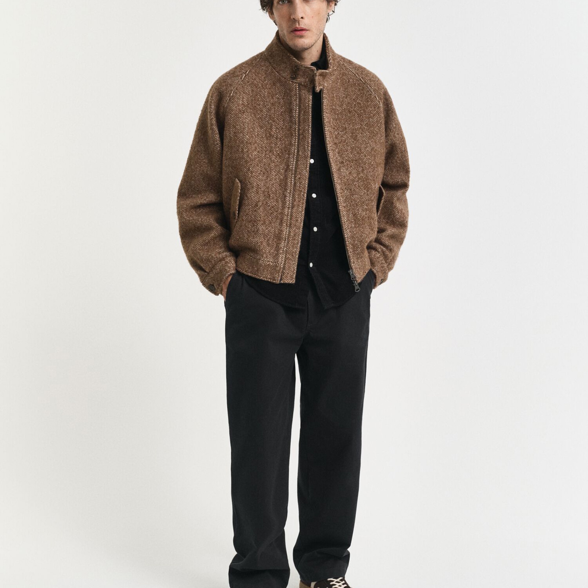 GANT Erkek Siyah Regular Fit Düğmeli Gömlek