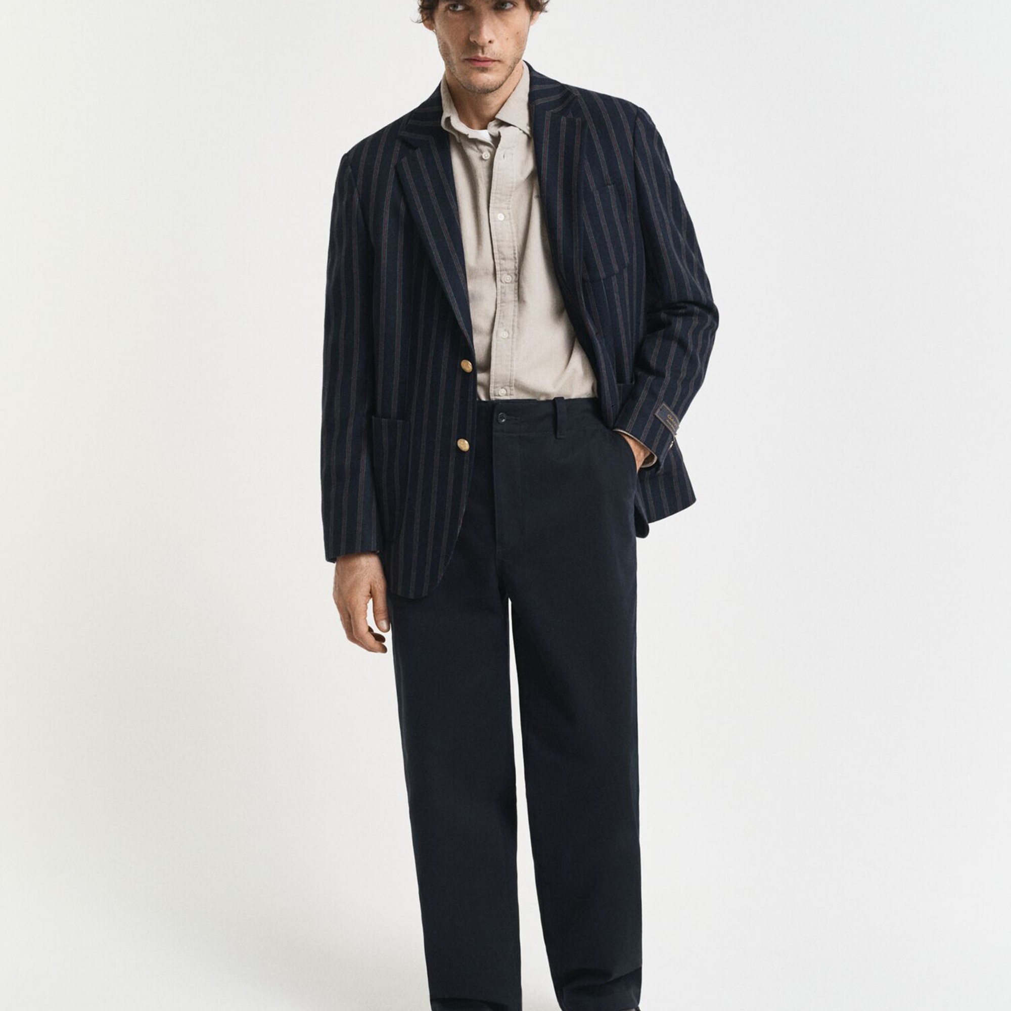 GANT Erkek Bej Regular Fit Düğmeli Gömlek