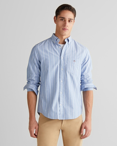  GANT Erkek Mavi Regular Fit Düğmeli Gömlek