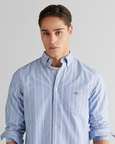 GANT Erkek Mavi Regular Fit Düğmeli Gömlek