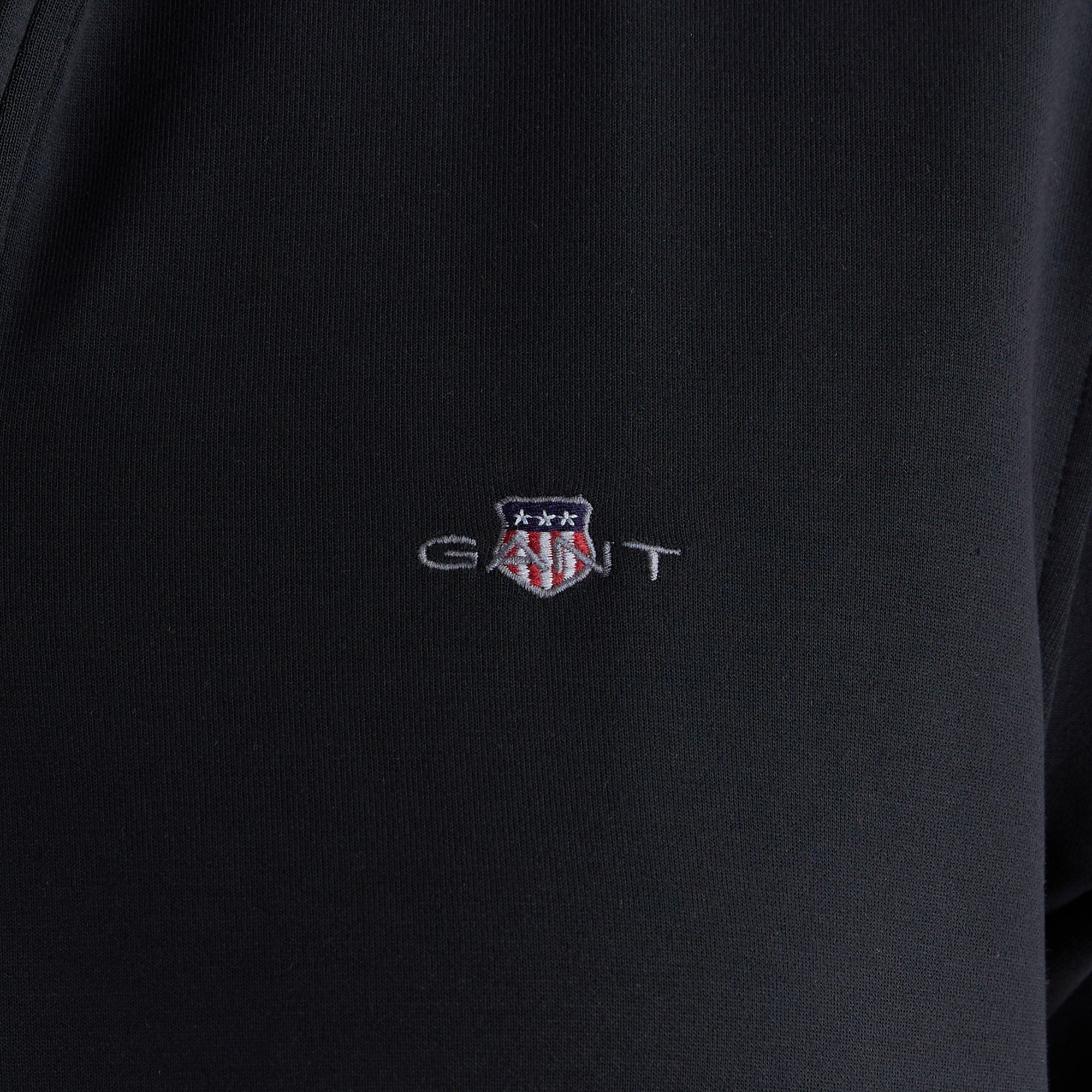 GANT Kadın Siyah Regular Fit Yarım Fermuarlı Elbise