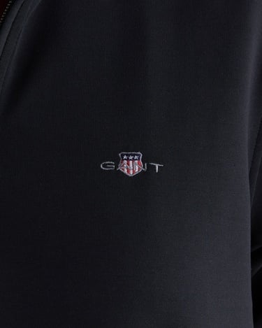  GANT Kadın Siyah Regular Fit Yarım Fermuarlı Elbise