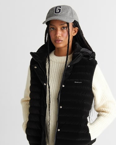  GANT Kadın Siyah Regular Fit Yelek