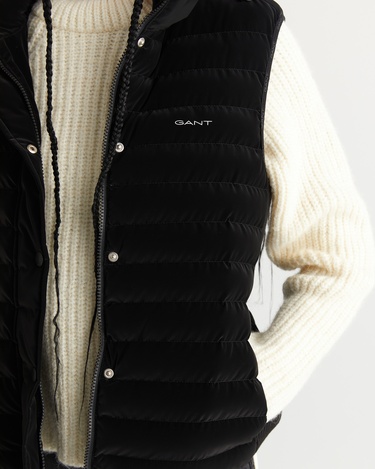  GANT Kadın Siyah Regular Fit Yelek