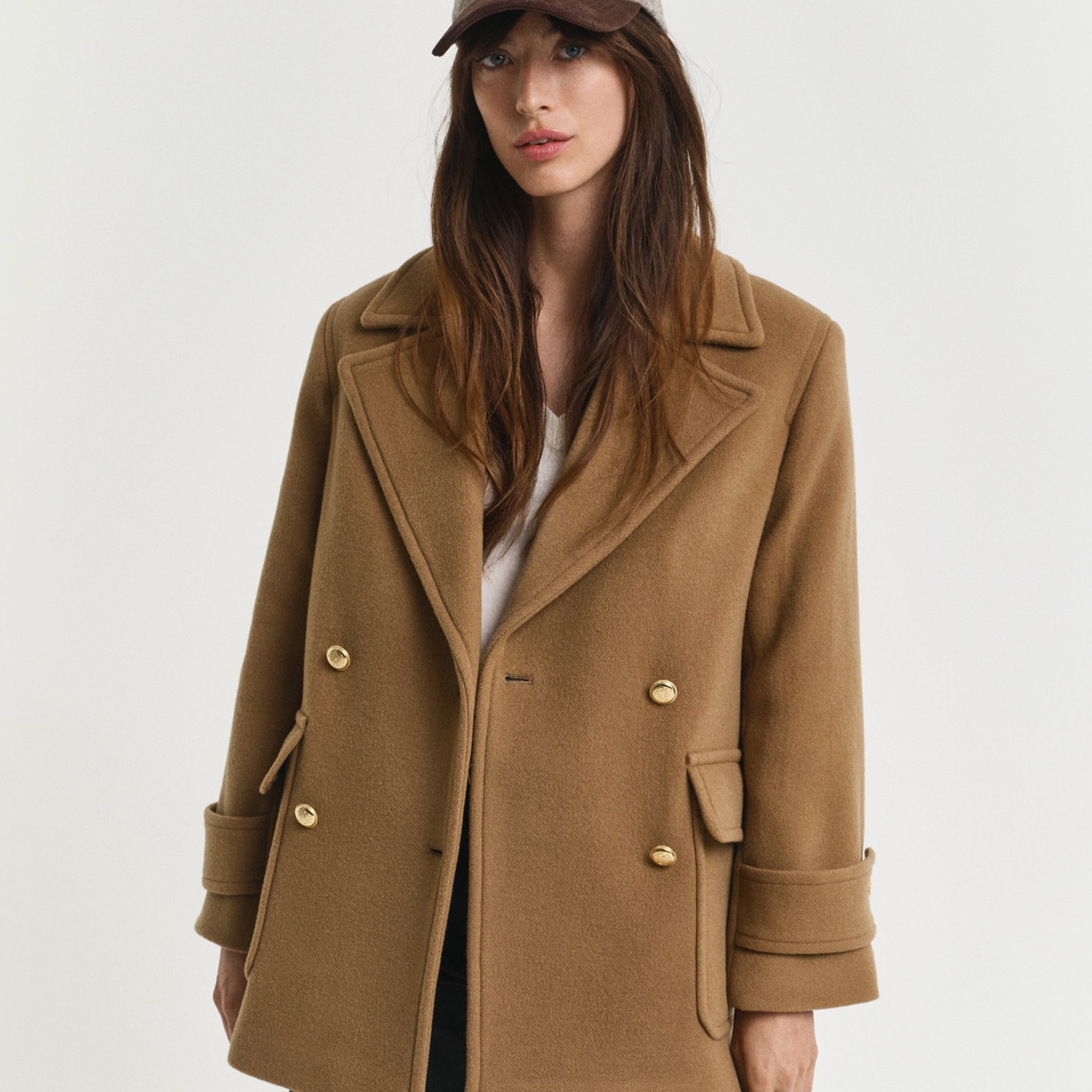 GANT Kadın Kahverengi Regular Fit Mont