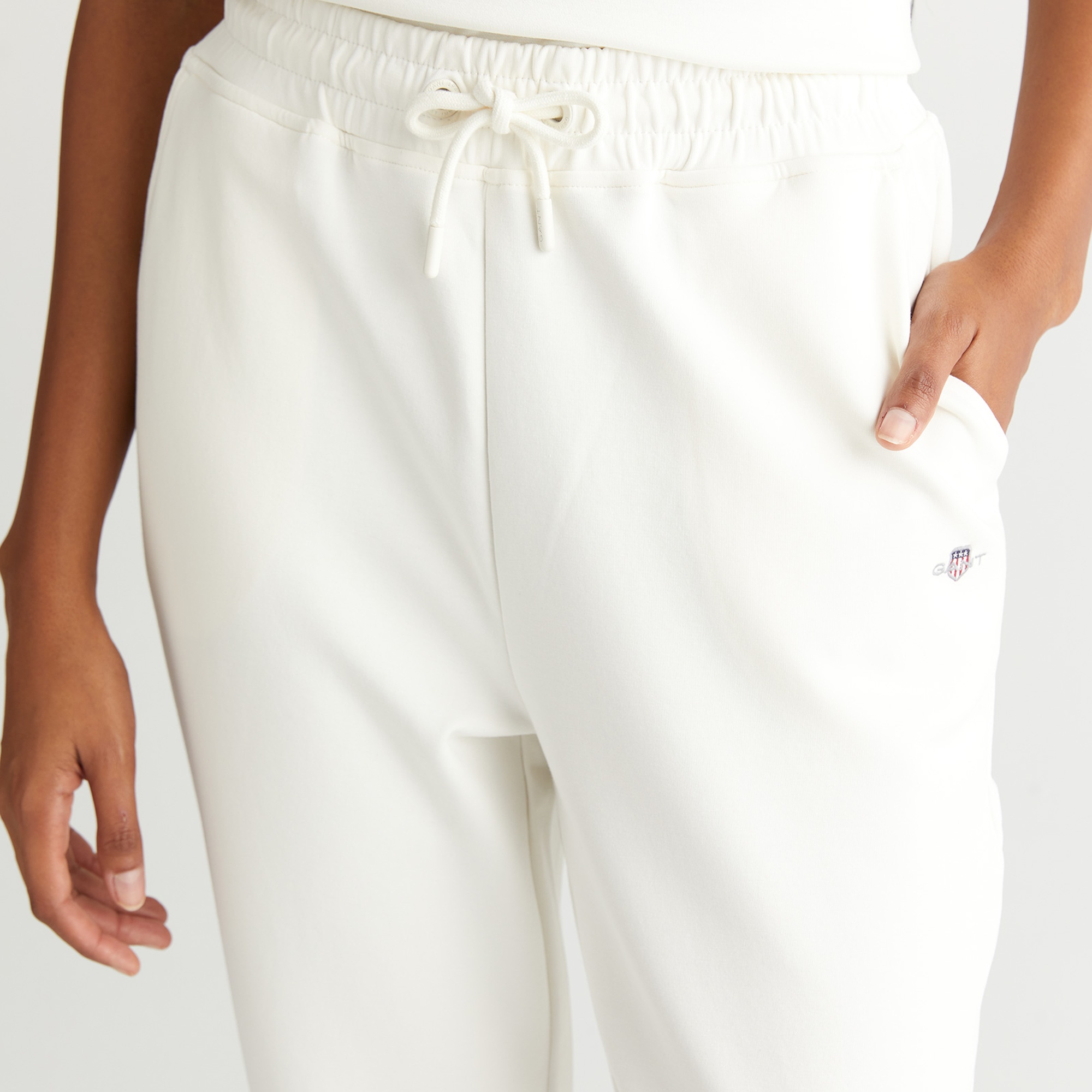 GANT Kadın Beyaz Regular Fit  Eşofman Altı