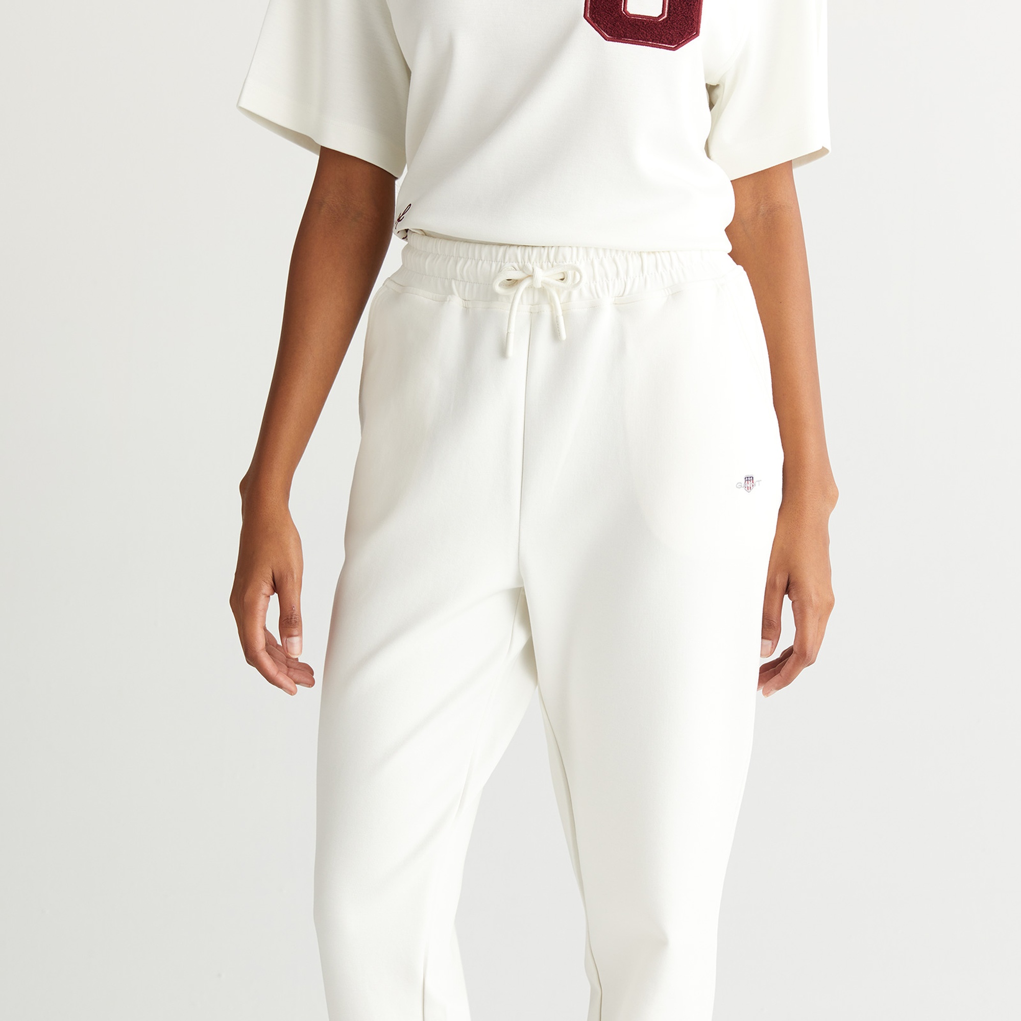 GANT Kadın Beyaz Regular Fit  Eşofman Altı