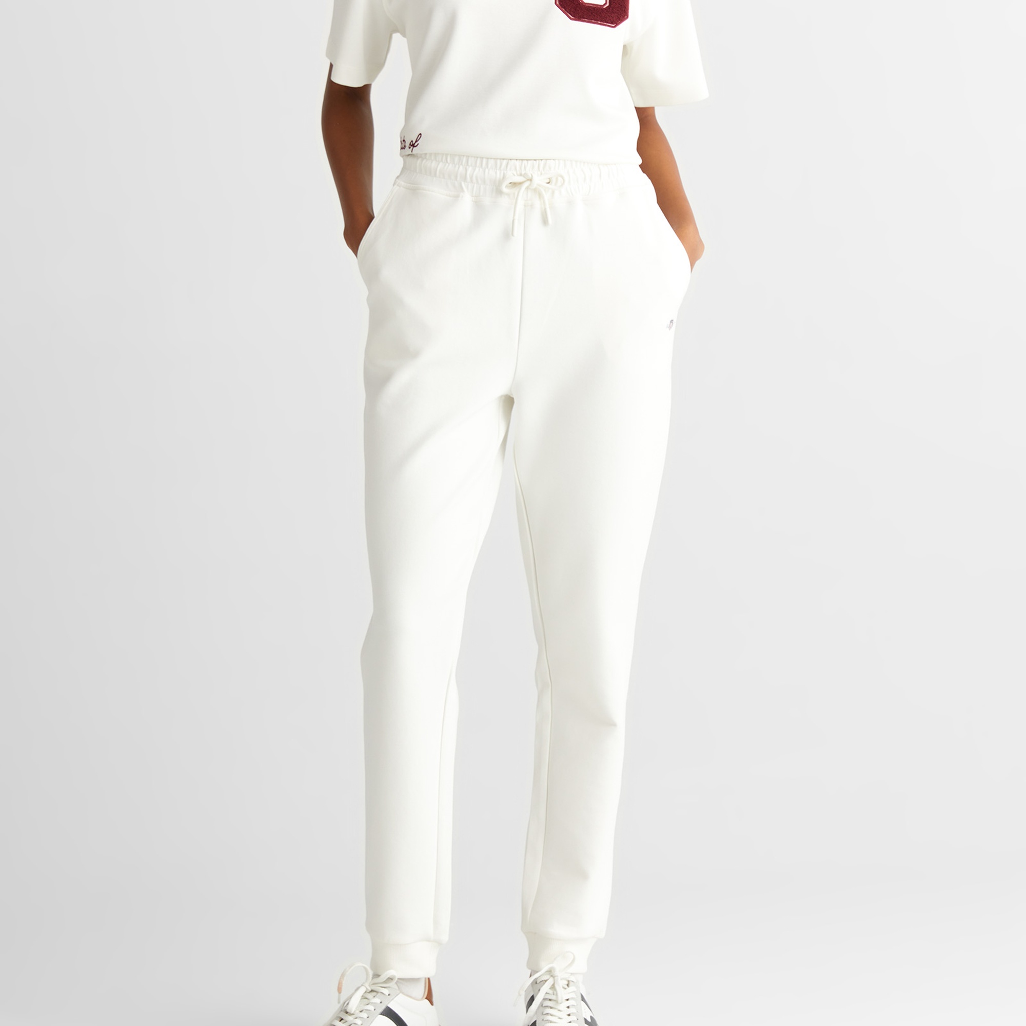 GANT Kadın Beyaz Regular Fit  Eşofman Altı