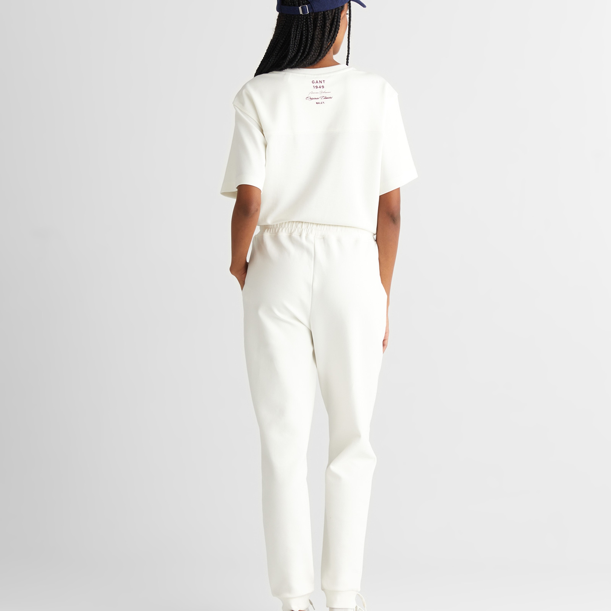 GANT Kadın Beyaz Regular Fit  Eşofman Altı