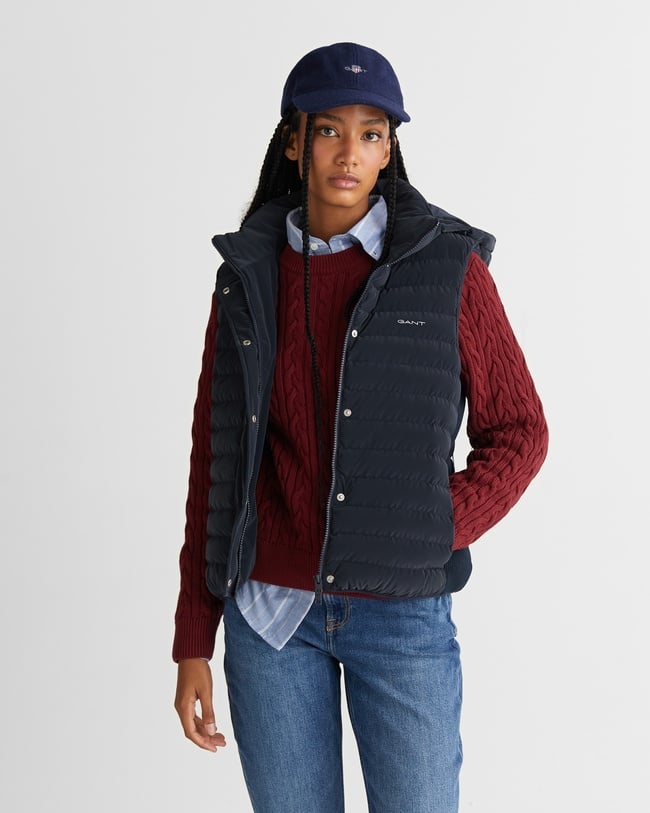  GANT Kadın Lacivert Regular Fit  Yelek