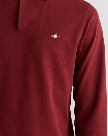  GANT Erkek Bordo Slim Fit V Yaka Polo
