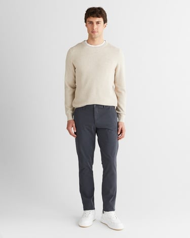  GANT Erkek Bej Regular Fit Bisiklet Yaka Triko