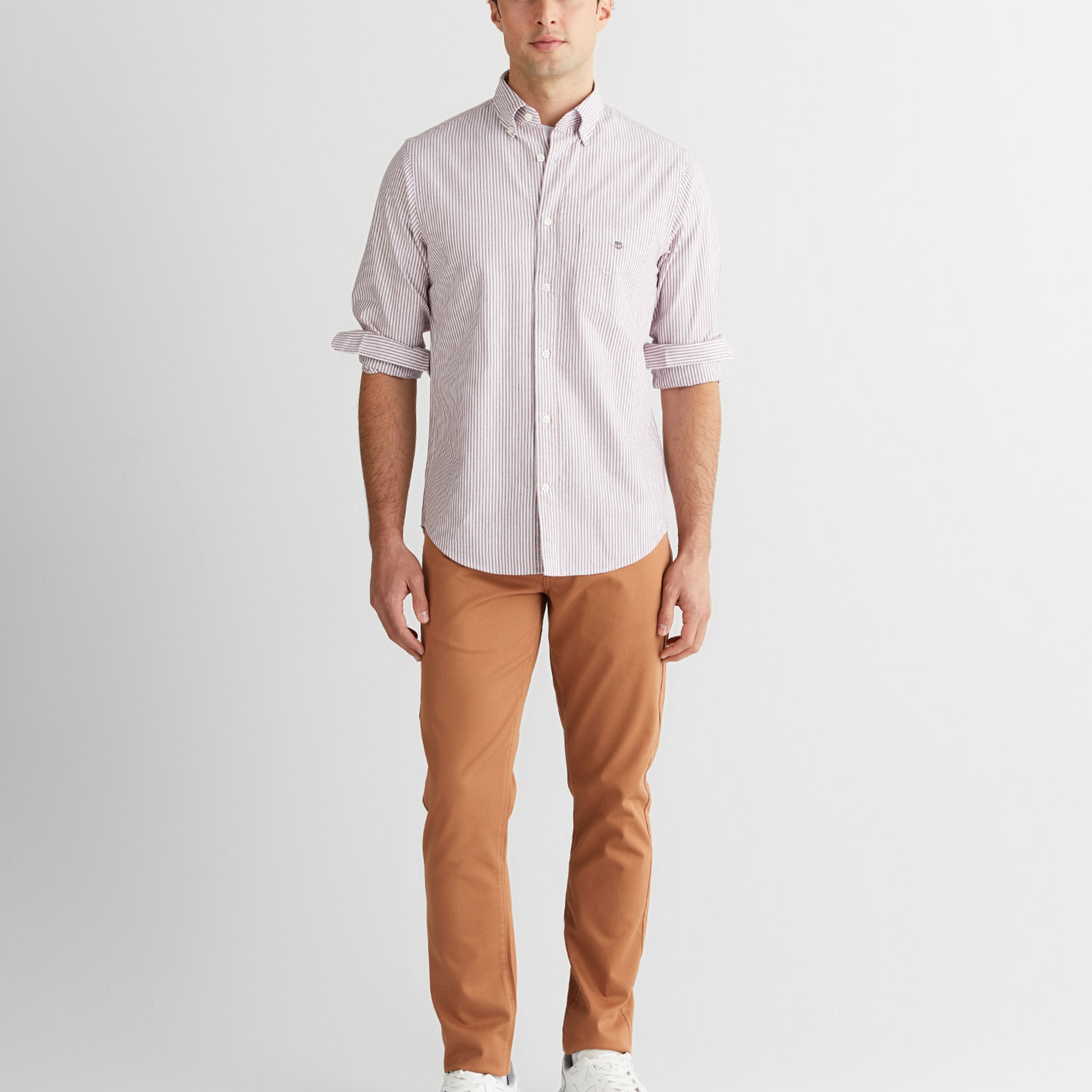 GANT Erkek Bordo Regular Fit Düğmeli Gömlek