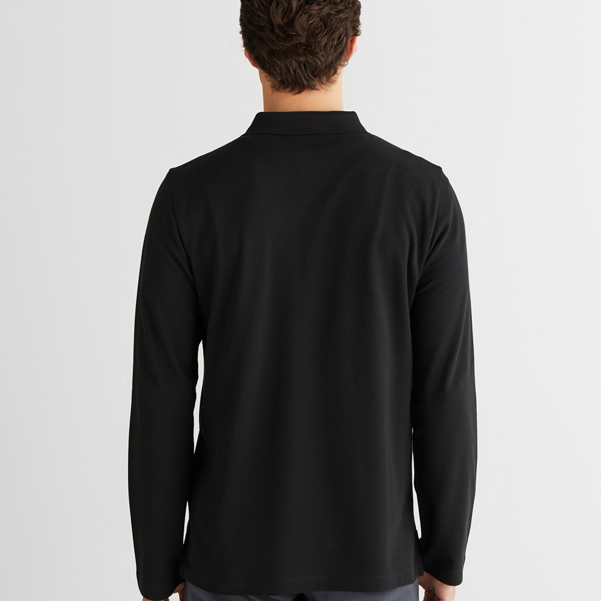 GANT Erkek Siyah Regular Fit Polo Yaka Polo