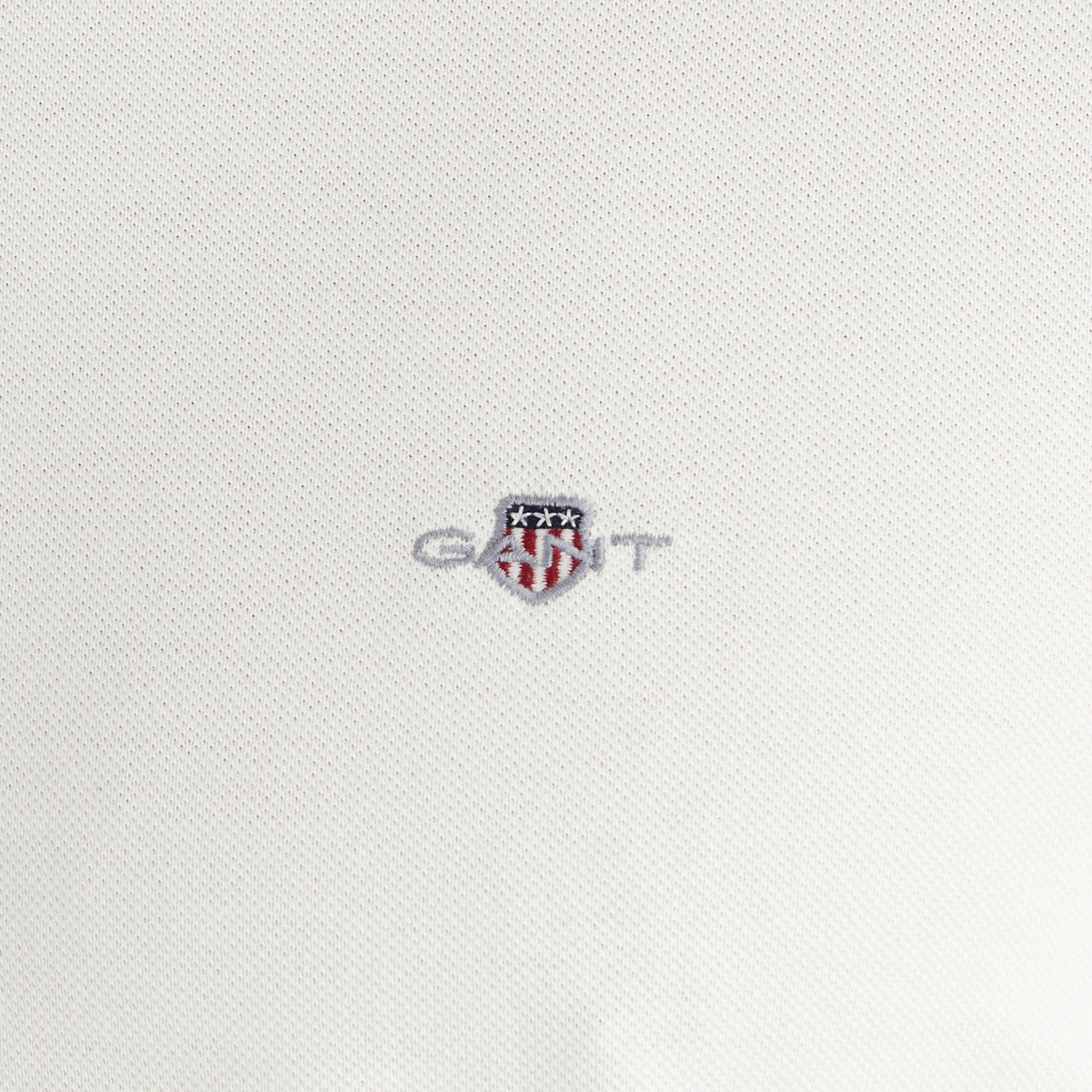 GANT Erkek Beyaz Regular Fit Bisiklet Yaka T-Shirt