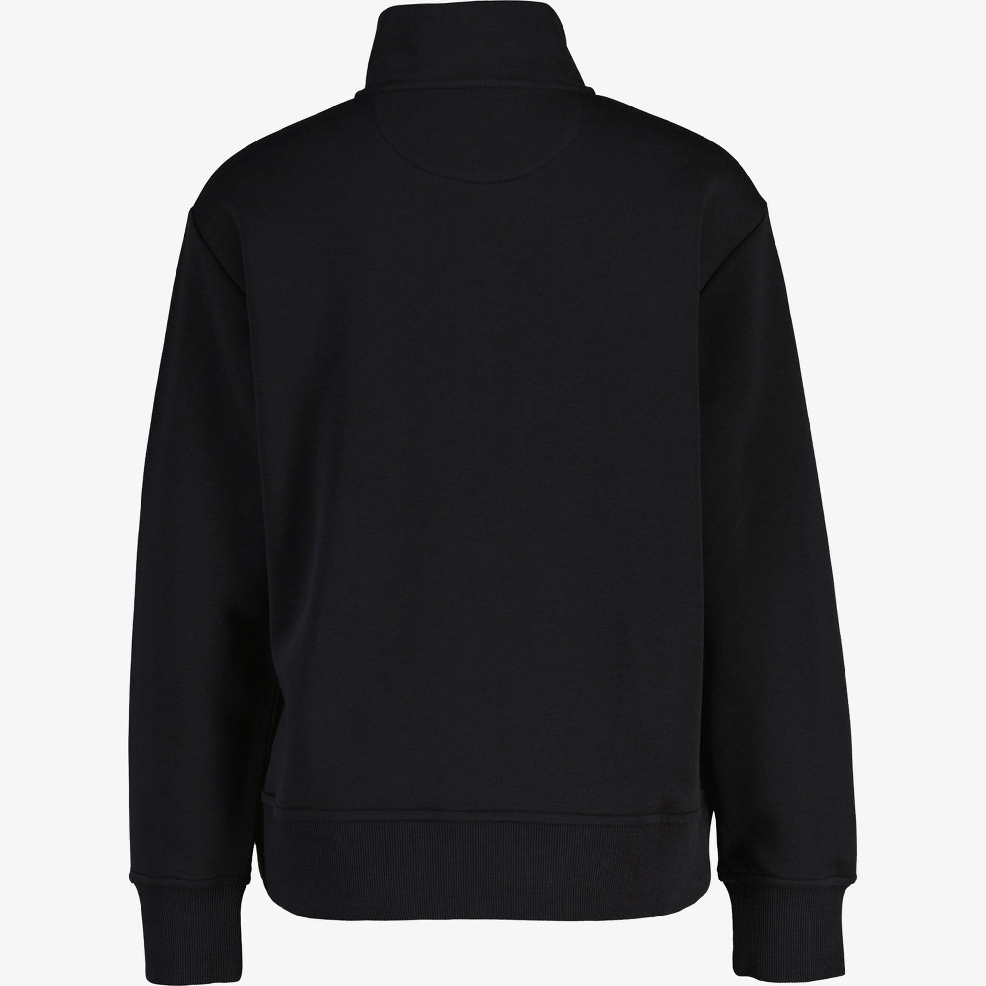 GANT Kadın Siyah Relaxed Fit Yarım Fermuarlı Sweatshirt