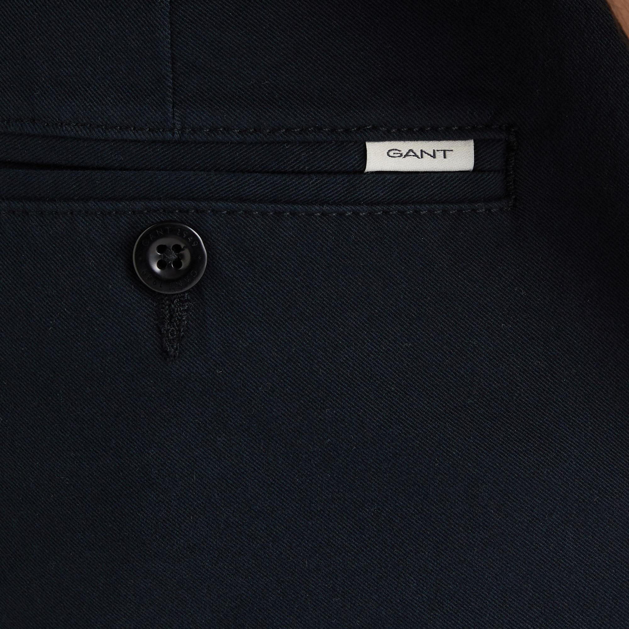 GANT Erkek Siyah Slim Fit  Pantolon