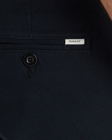  GANT Erkek Siyah Slim Fit  Pantolon
