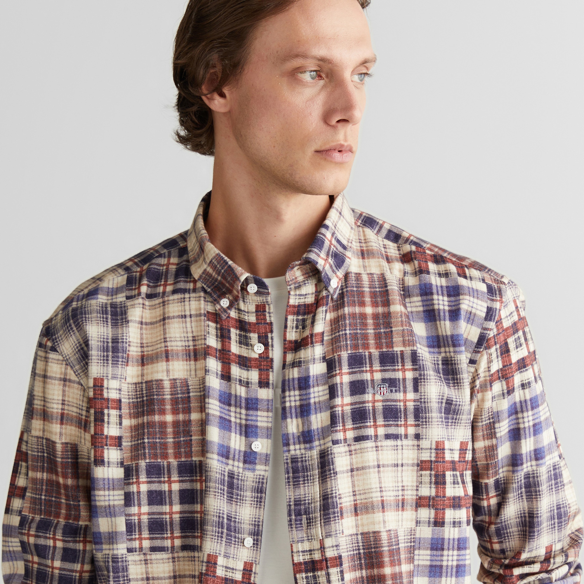 GANT Erkek Bordo Relaxed Fit  Gömlek