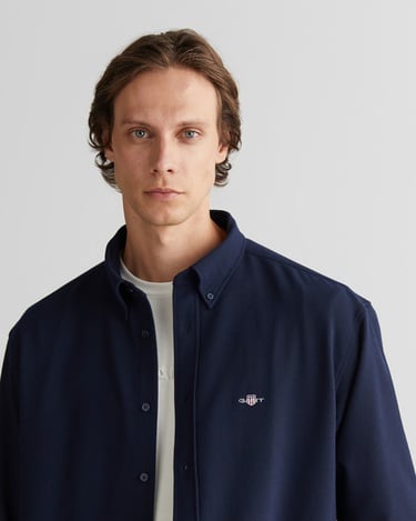  GANT Erkek Lacivert Relaxed Fit  Gömlek