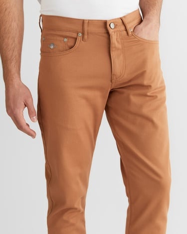  GANT Erkek Kahverengi Slim Fit  Pantolon