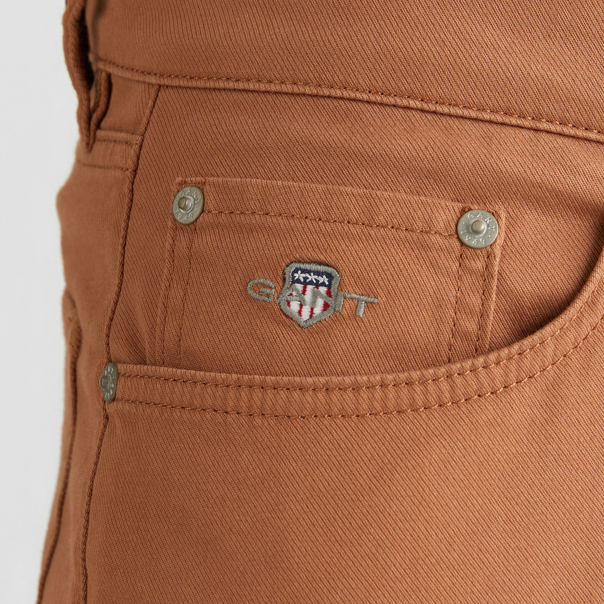 GANT Erkek Kahverengi Slim Fit  Pantolon