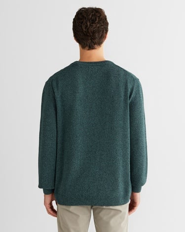  GANT Erkek Yeşil Relaxed Fit Bisiklet Yaka Triko