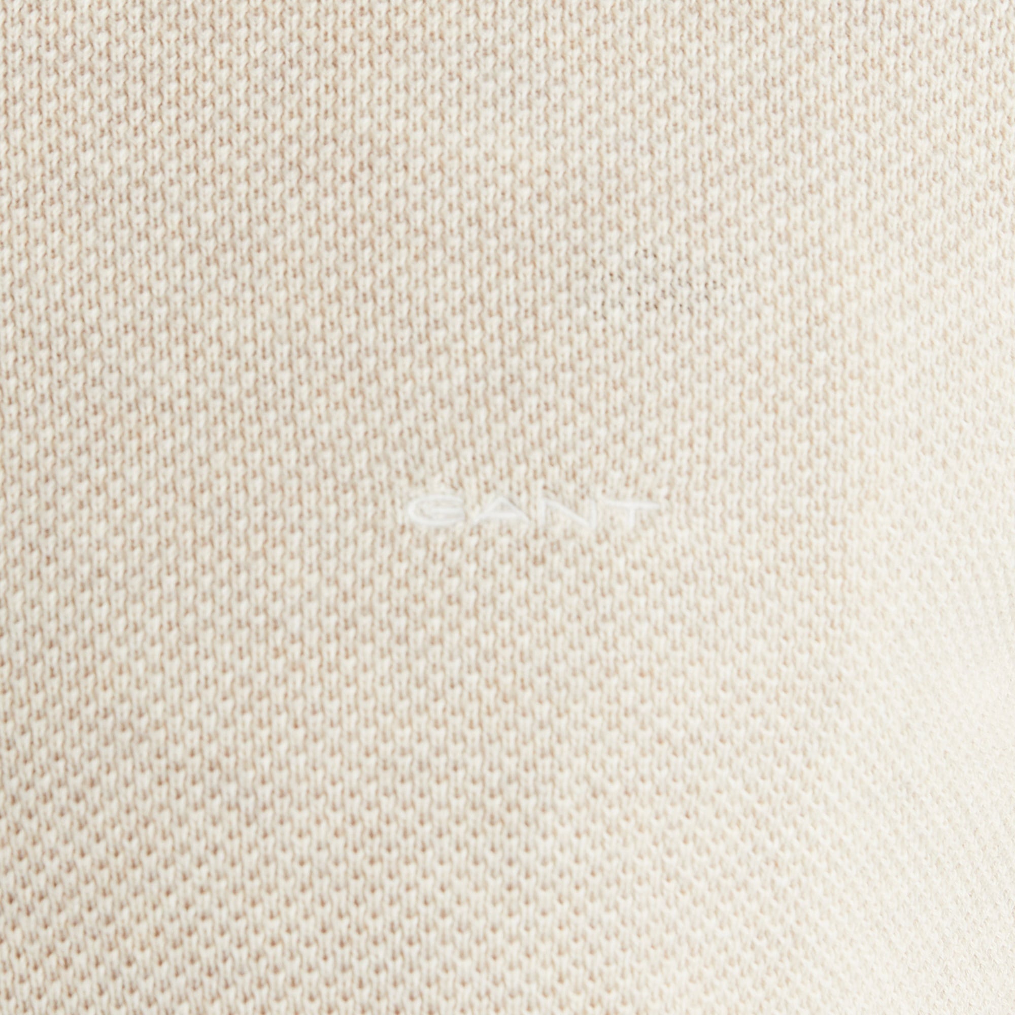 GANT Erkek Bej Regular Fit Bisiklet Yaka Triko