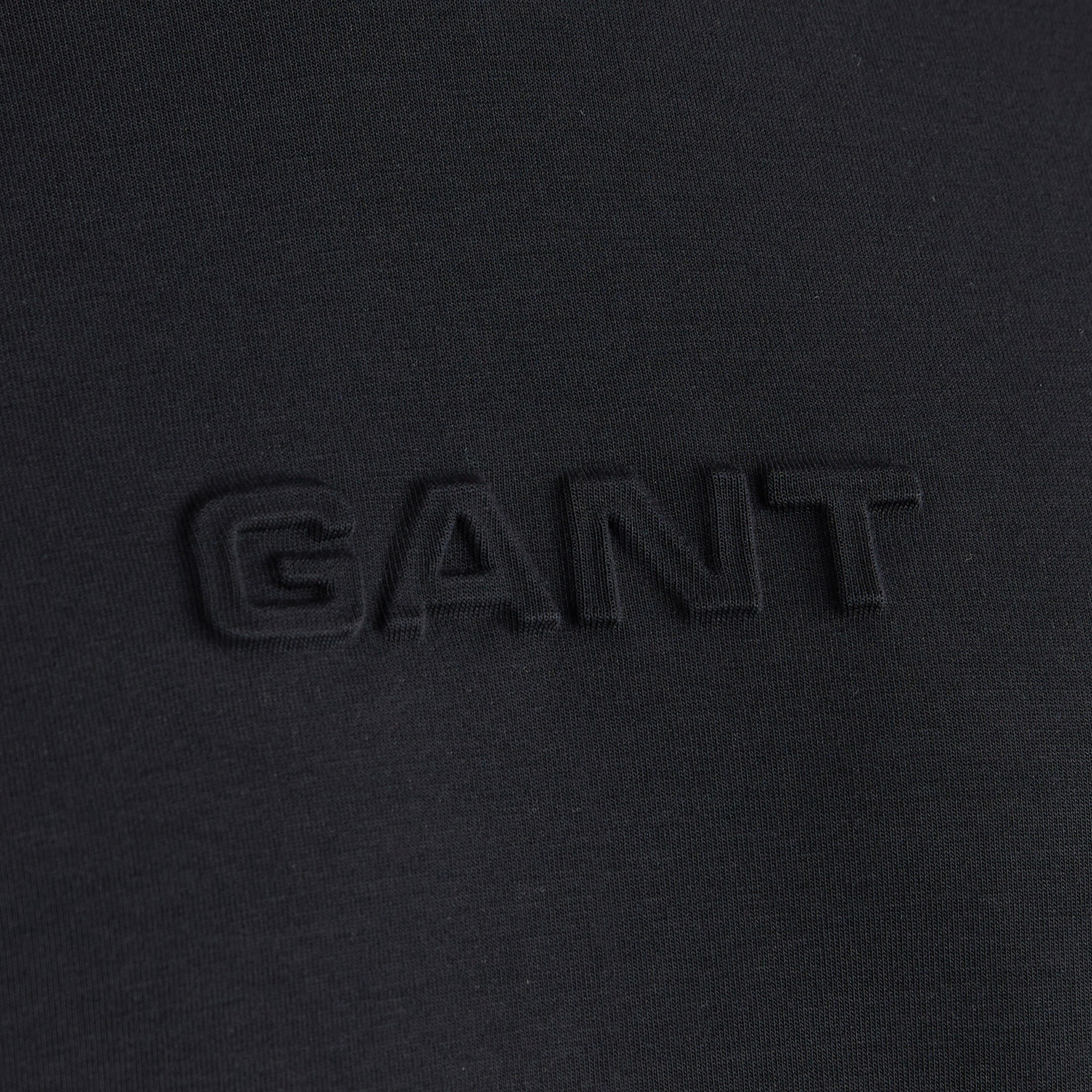 GANT Erkek Siyah Relaxed Fit Kapüşonlu Sweatshirt