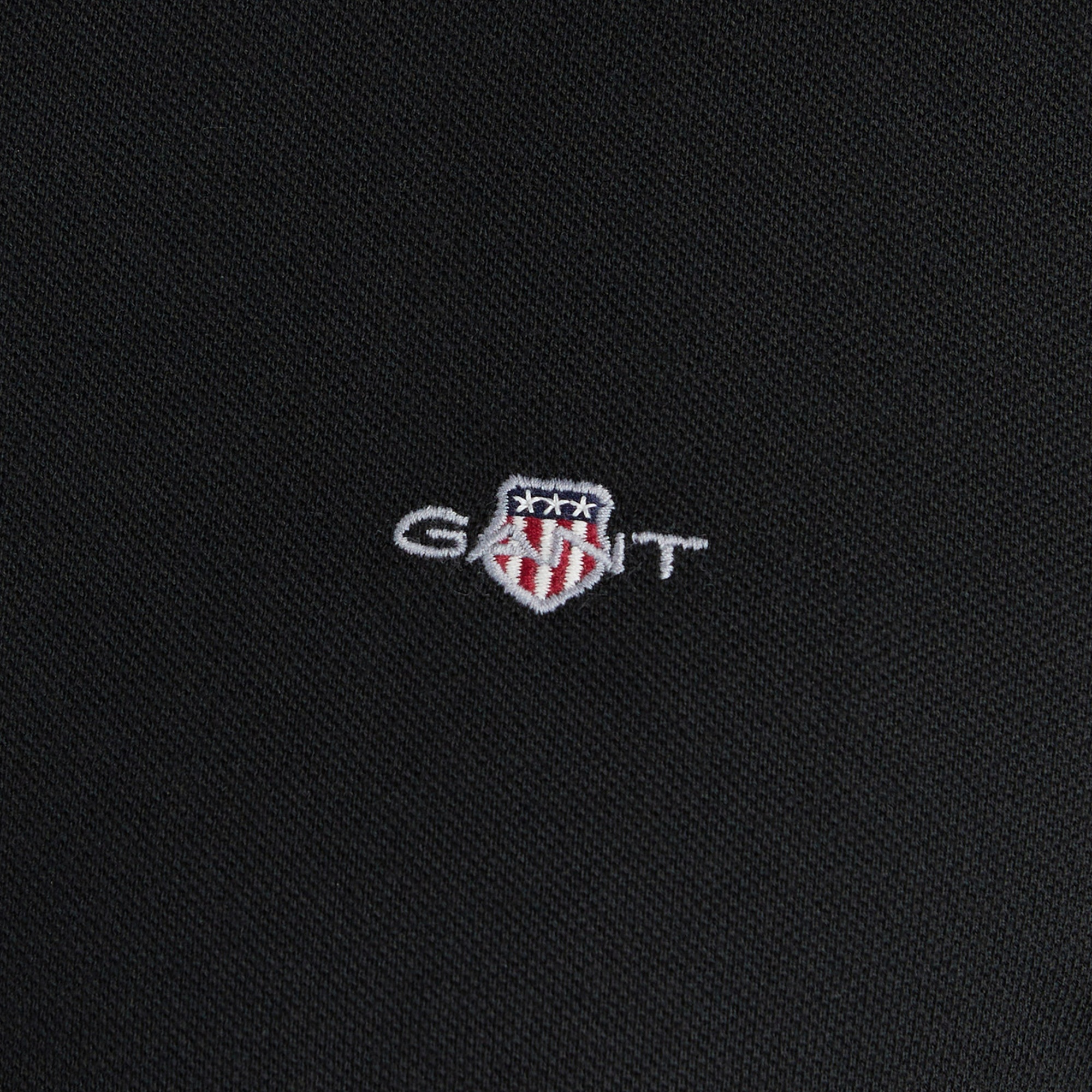 GANT Erkek Siyah Regular Fit Polo Yaka Polo