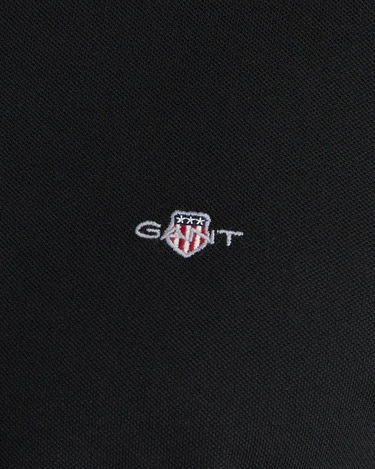  GANT Erkek Siyah Regular Fit Polo Yaka Polo