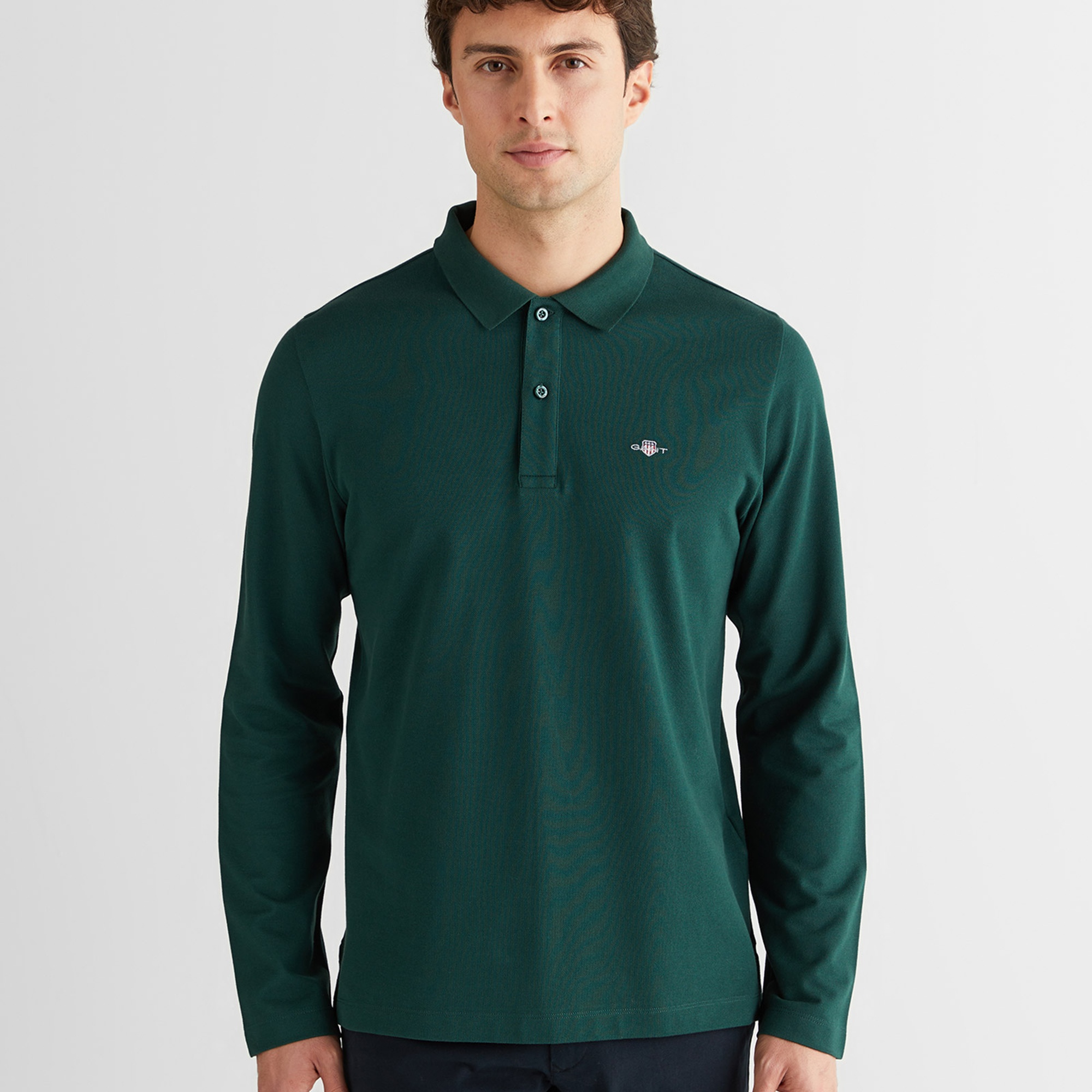 GANT Erkek Yeşil Regular Fit Polo Yaka Polo