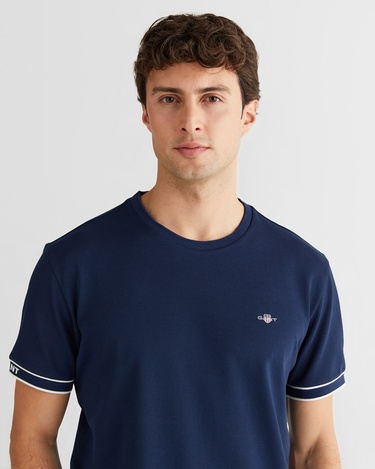  GANT Erkek Lacivert Regular Fit T-Shirt