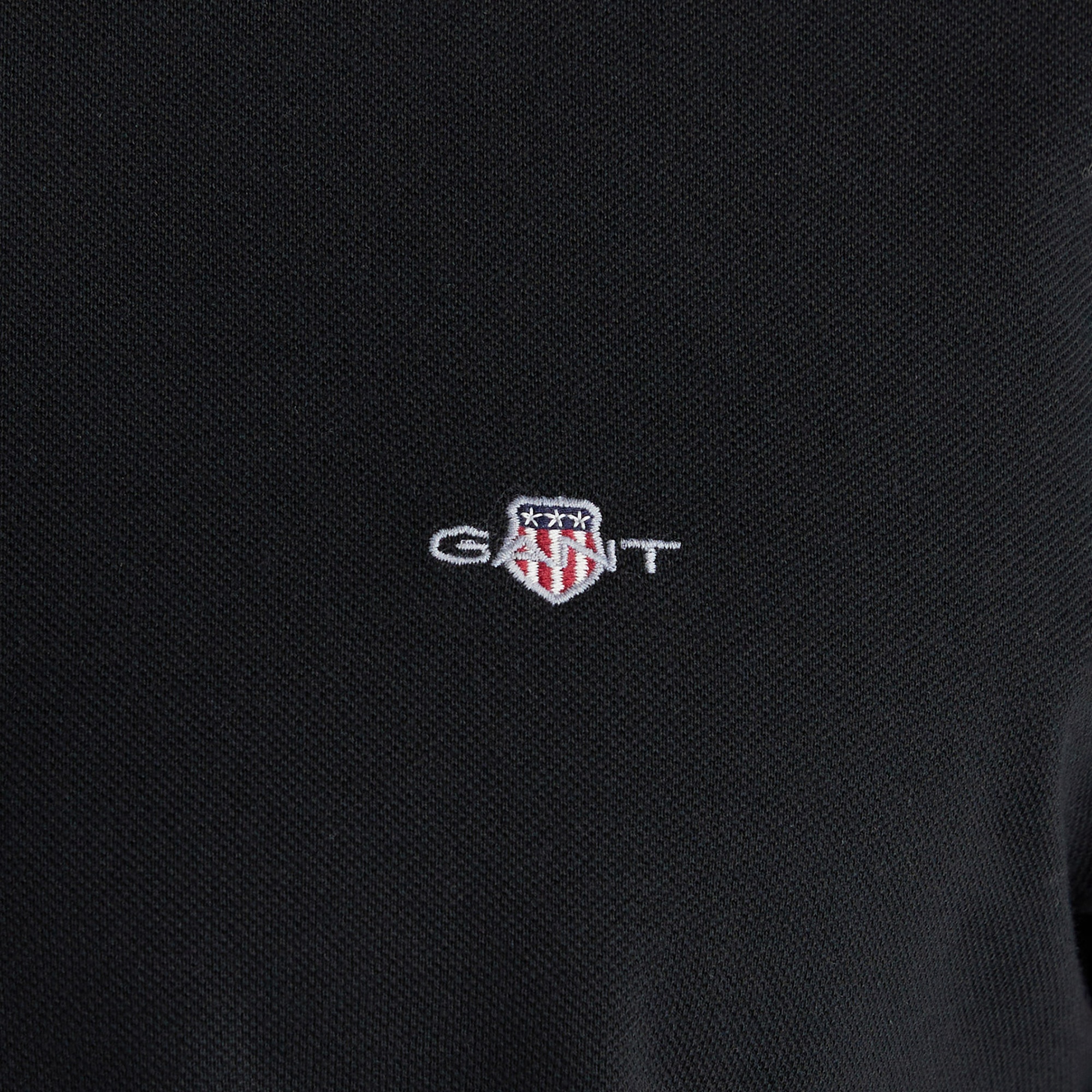 GANT Erkek Siyah Regular Fit T-Shirt