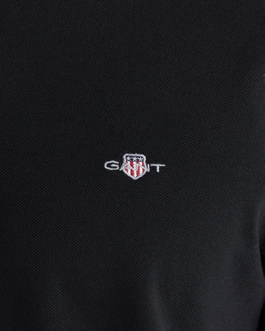  GANT Erkek Siyah Regular Fit T-Shirt