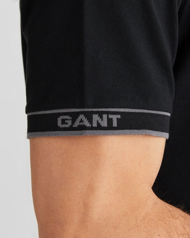  GANT Erkek Siyah Regular Fit T-Shirt