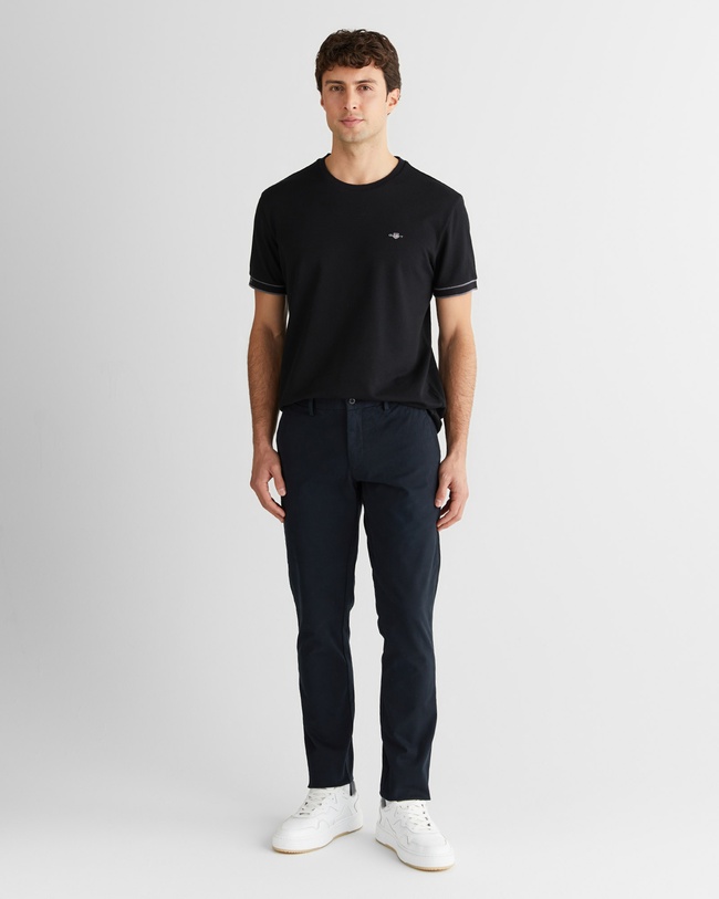  GANT Erkek Siyah Slim Fit  Pantolon