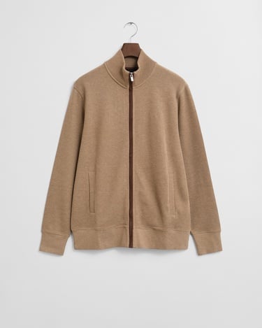  GANT Erkek Bej Regular Fit Fermuarlı Hırka