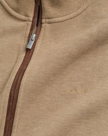  GANT Erkek Bej Regular Fit Fermuarlı Hırka