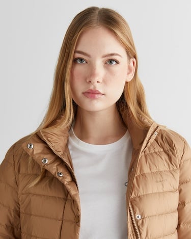  GANT Kadın Bej Regular Fit Fermuarlı Mont